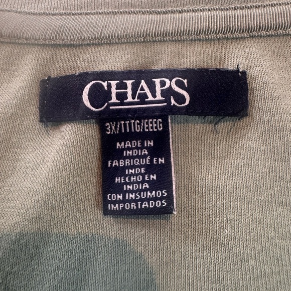 Chaps Olive Crew Neck Tee in excellent condition
Size 3X - Picture 6 of 7